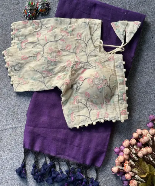 Khadi Vol 7 Cotton Casual Wear Saree with Work Blouse Collection