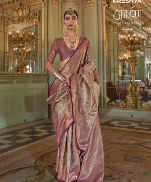 Kreshva Aakarshan Tissue Silk with Traditional Wear Saree Collection