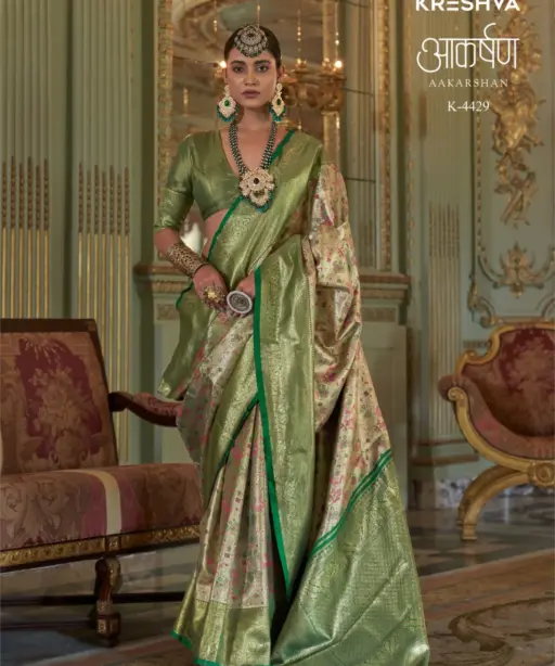 Kreshva Aakarshan Tissue Silk with Traditional Wear Saree Collection