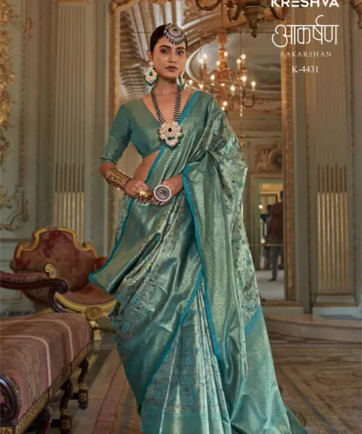 Kreshva Aakarshan Tissue Silk with Traditional Wear Saree Collection