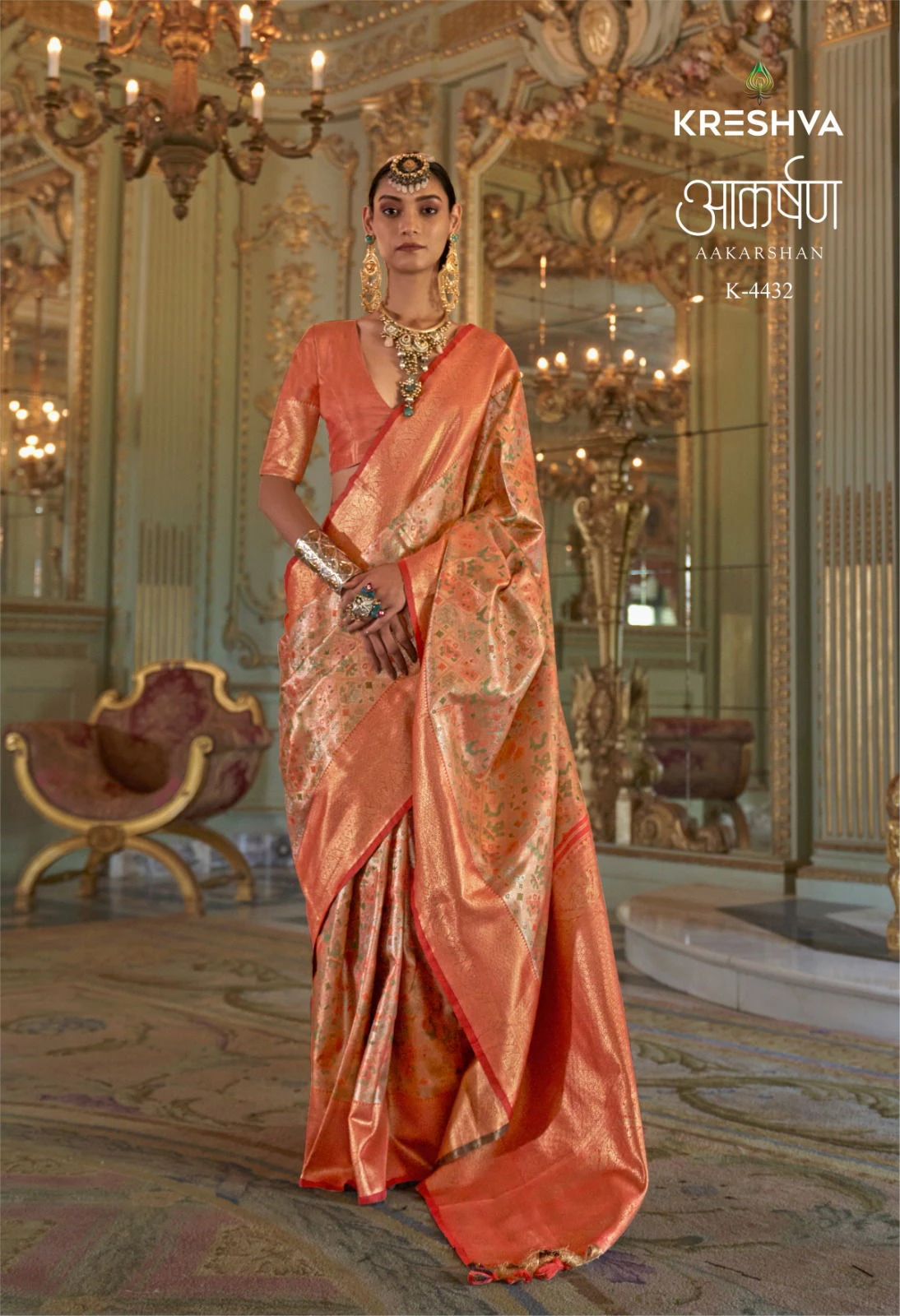Kreshva Aakarshan Tissue Silk with Traditional Wear Saree Collection
