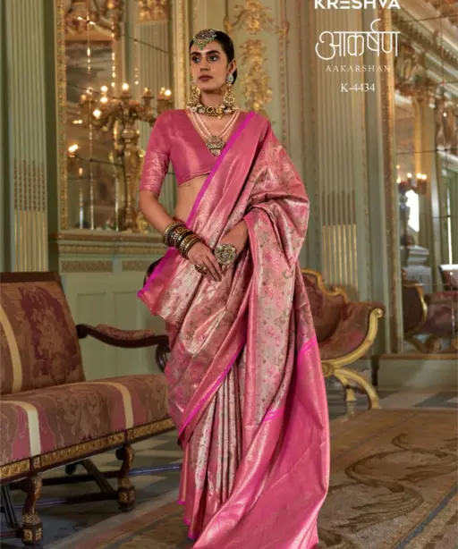 Kreshva Aakarshan Tissue Silk with Traditional Wear Saree Collection