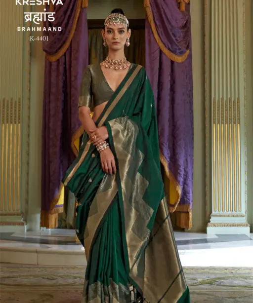 Kreshva Brahmaand Silk Festival Wear Saree Collection