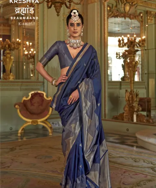 Kreshva Brahmaand Silk Festival Wear Saree Collection