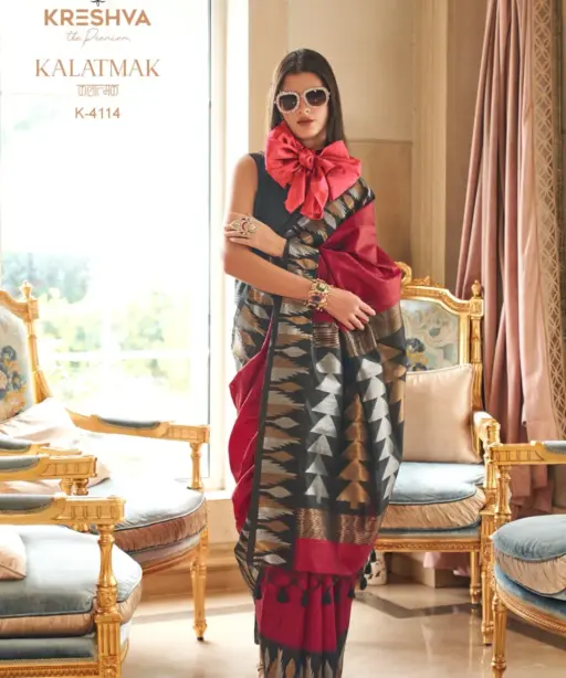 Kreshva Kalatmak Silk with Traditional Wear Saree Collection
