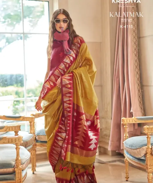 Kreshva Kalatmak Silk with Traditional Wear Saree Collection