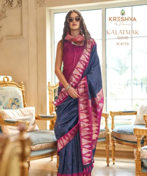 Kreshva Kalatmak Silk with Traditional Wear Saree Collection