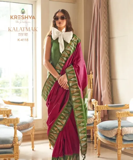 Kreshva Kalatmak Silk with Traditional Wear Saree Collection