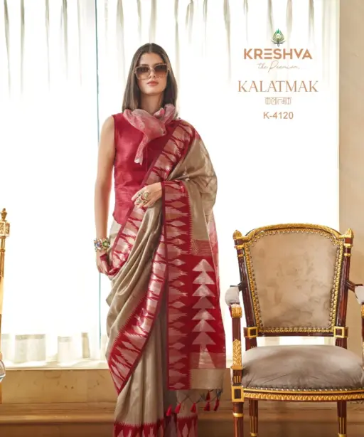 Kreshva Kalatmak Silk with Traditional Wear Saree Collection