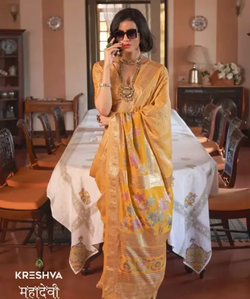 Kreshva Mahadevi Georgette with Work Designer Saree Collection