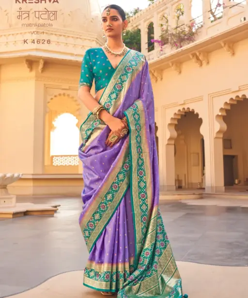 Kreshva Mantra Patola Vol 1 Silk Patola Sambalpuri Pallu Saree Collection