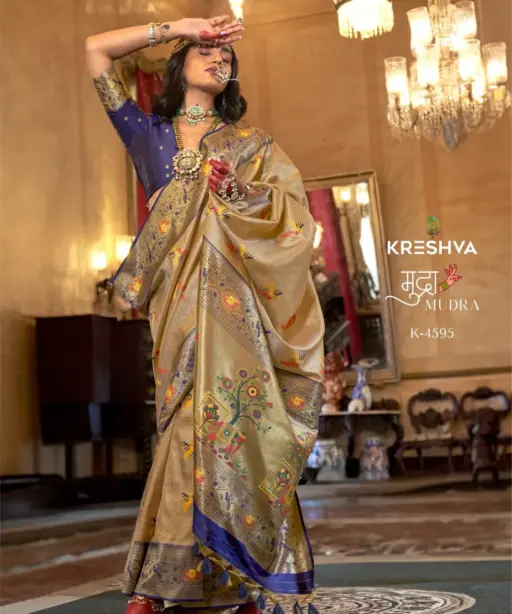 Kreshva Mudra Silk Organza Designer Festival Wear Saree Collection