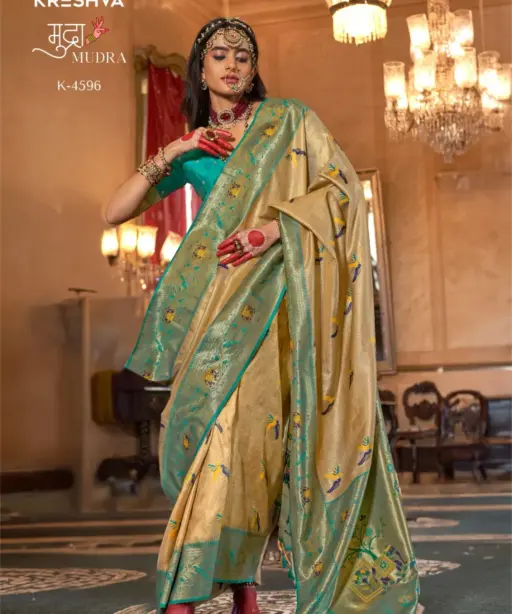 Kreshva Mudra Silk Organza Designer Festival Wear Saree Collection