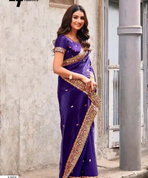 Lt Aurika Vol 12 Silk with Embroidery Work Party Wear Saree Collection