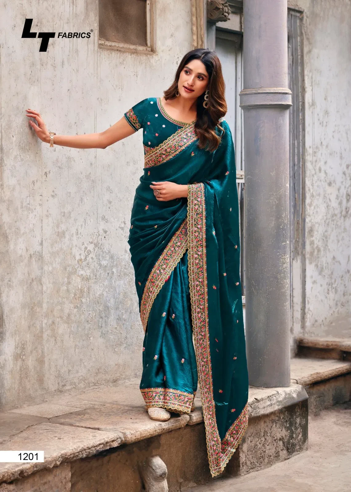 Lt Aurika Vol 12 Silk with Embroidery Work Party Wear Saree Collection