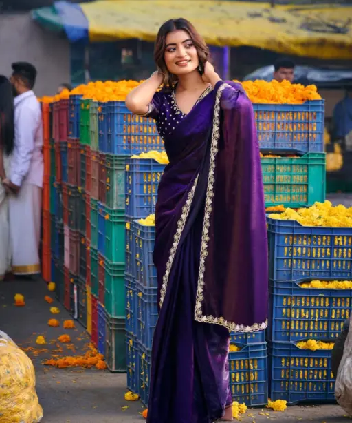 Lt Aurika Vol 5 Malai Silk with Embroidery Work Saree Collection