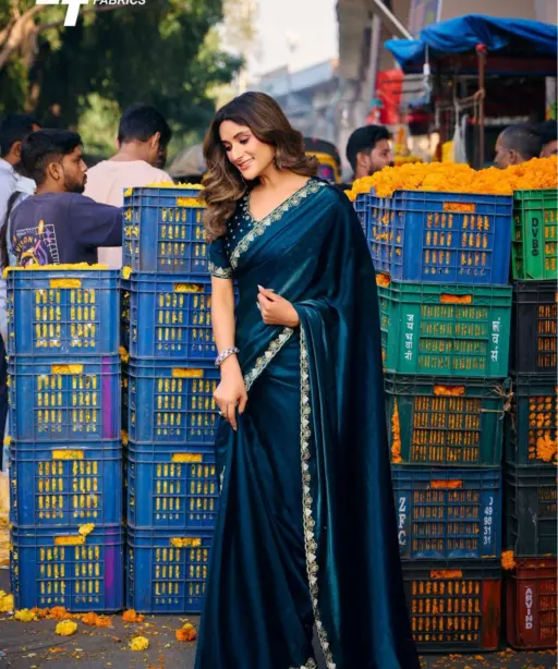 Lt Aurika Vol 5 Malai Silk with Embroidery Work Saree Collection