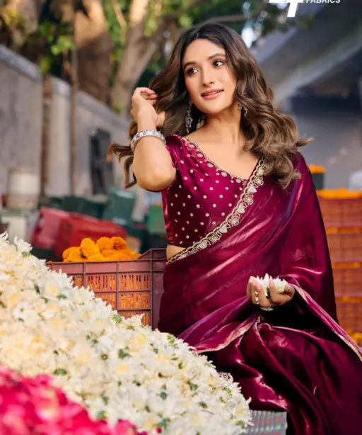 Lt Aurika Vol 5 Malai Silk with Embroidery Work Saree Collection