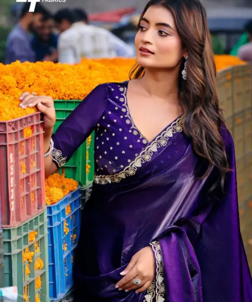 Lt Aurika Vol 5 Malai Silk with Embroidery Work Saree Collection