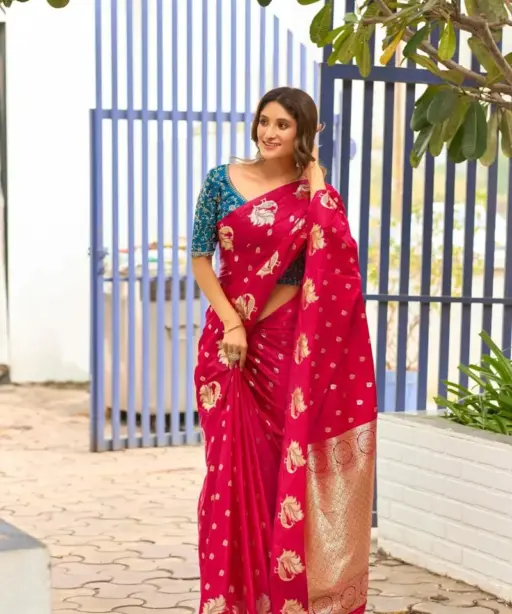 Lt Kontina Satin Silk with Embroidery Work Fancy Saree Collection