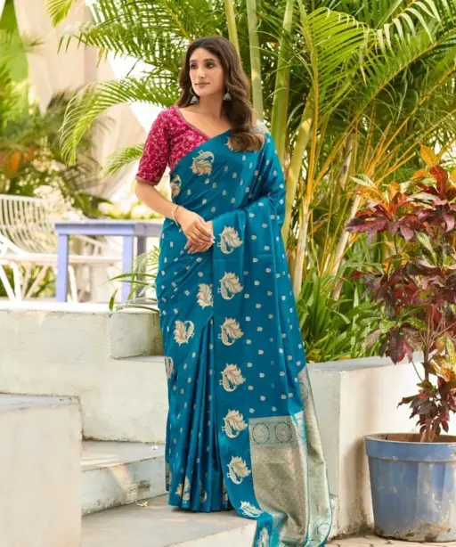 Lt Kontina Satin Silk with Embroidery Work Fancy Saree Collection