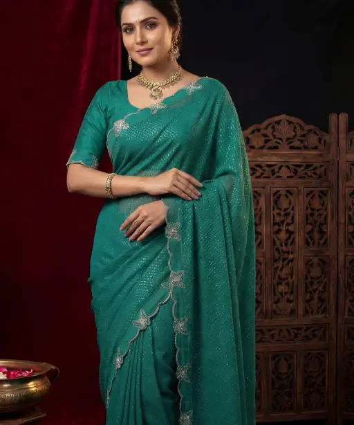 Mahek 210 Georgette Siroski Work Saree Collection