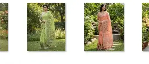 Mahek 211 Linen Cotton Festival Wear Embroidery Saree Collection