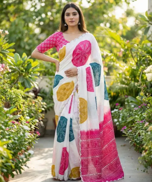 Mahek 213 Chinon Embroidery Party Wear Saree Collection