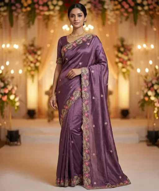 Mahek 218 Jimmy Choo Embroidery Worked Designer Saree Collection