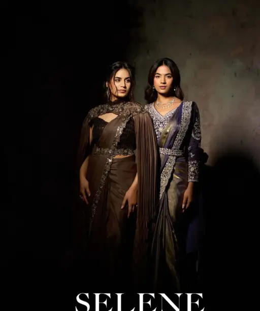 Mahotsav Selene Organza Silk with Embroidery Ready to Wear Saree