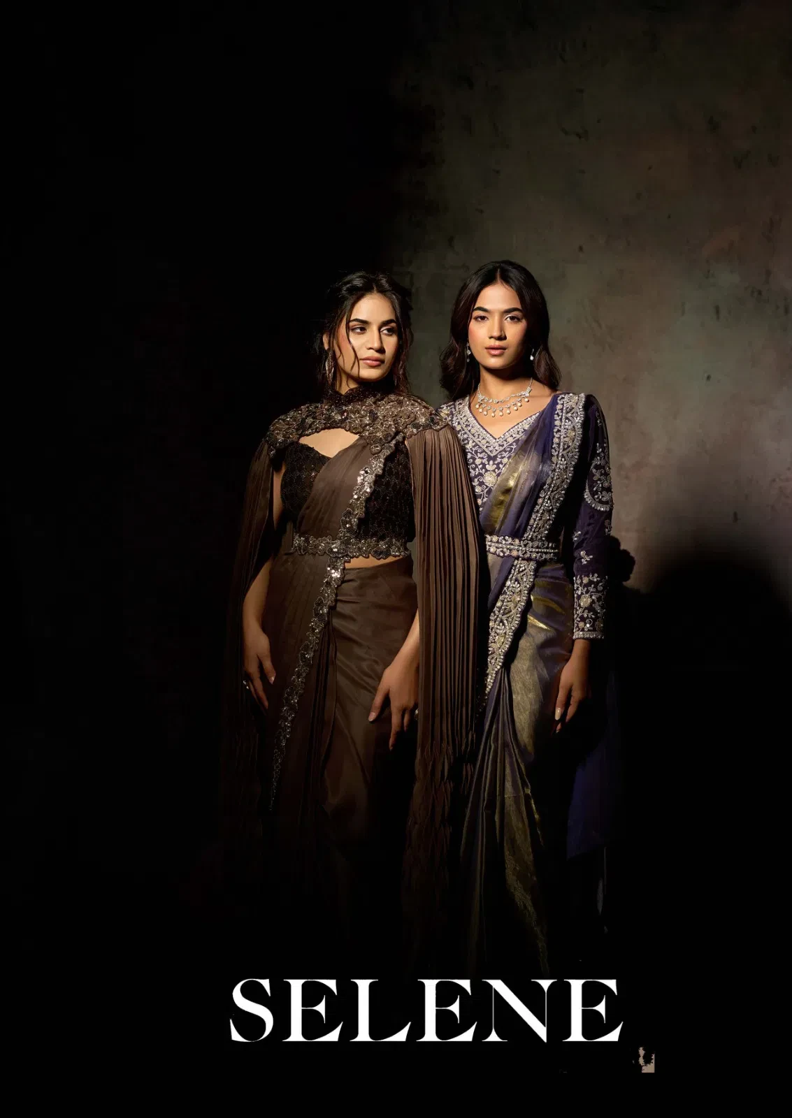 Mahotsav Selene Organza Silk with Embroidery Ready to Wear Saree