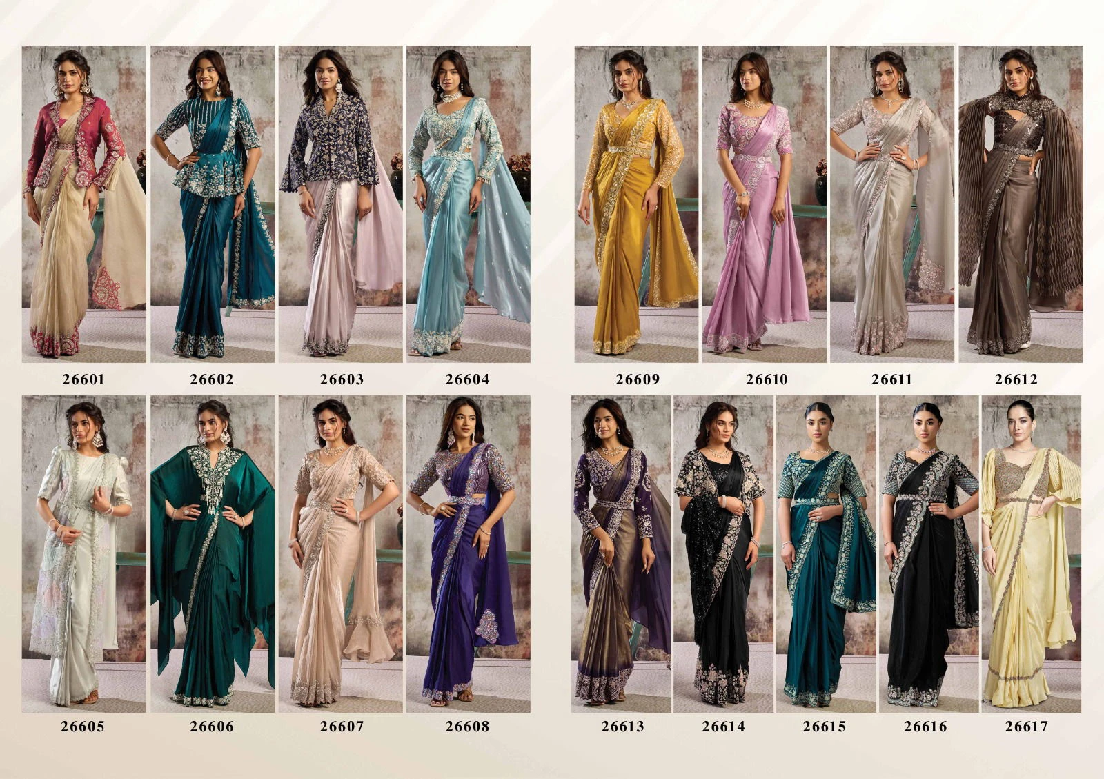 Mahotsav Selene Organza Silk with Embroidery Ready to Wear Saree