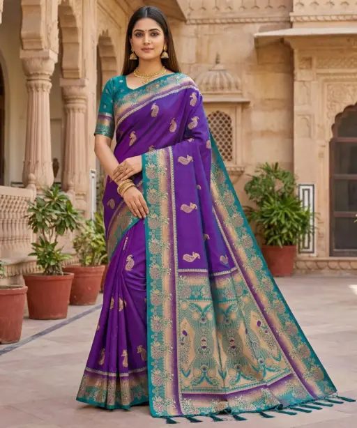 Mb 1013 Soft Paithani Silk Zari Weaving Festival Saree Collection