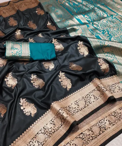 Mb 1027 Matka Soft Banarasi Silk Zari Weaving Saree Collection