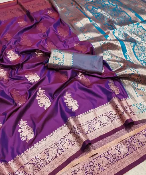 Mb 1027 Matka Soft Banarasi Silk Zari Weaving Saree Collection