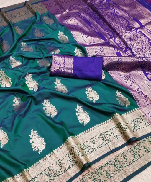 Mb 1027 Matka Soft Banarasi Silk Zari Weaving Saree Collection