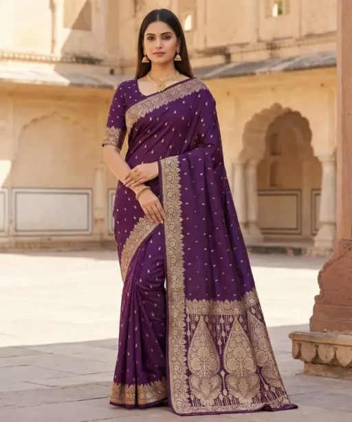 Mb 1131 Banarasi Silk Zari Weaving Saree Collection