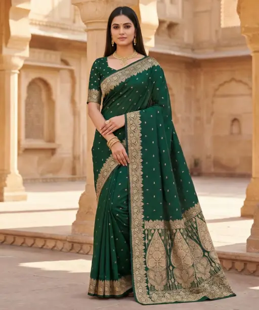 Mb 1131 Banarasi Silk Zari Weaving Saree Collection