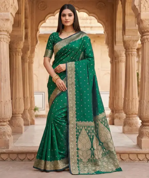 Mb 1131 Banarasi Silk Zari Weaving Saree Collection