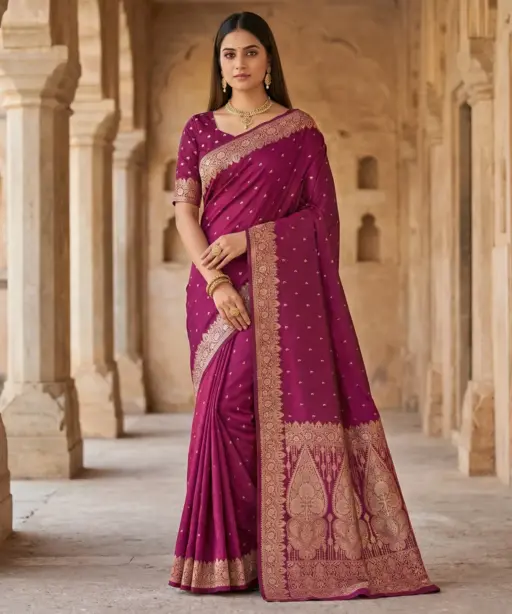 Mb 1131 Banarasi Silk Zari Weaving Saree Collection