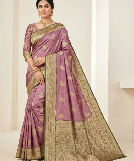 Mb 13 Satin Zari Motifs Festival Wear Saree Collection