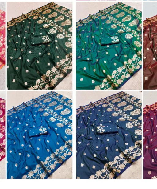Mb 213 Banarasi Silk Zari Weaving Festival Saree Collection