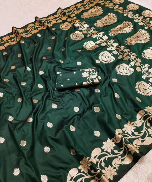 Mb 213 Banarasi Silk Zari Weaving Festival Saree Collection