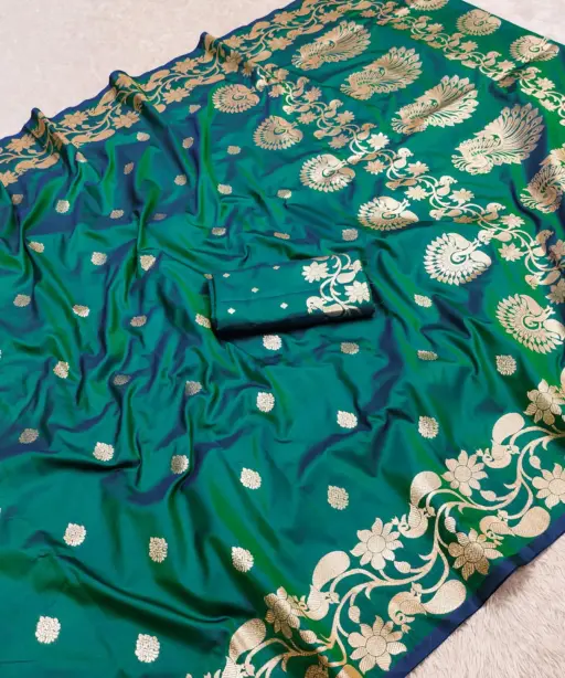 Mb 213 Banarasi Silk Zari Weaving Festival Saree Collection