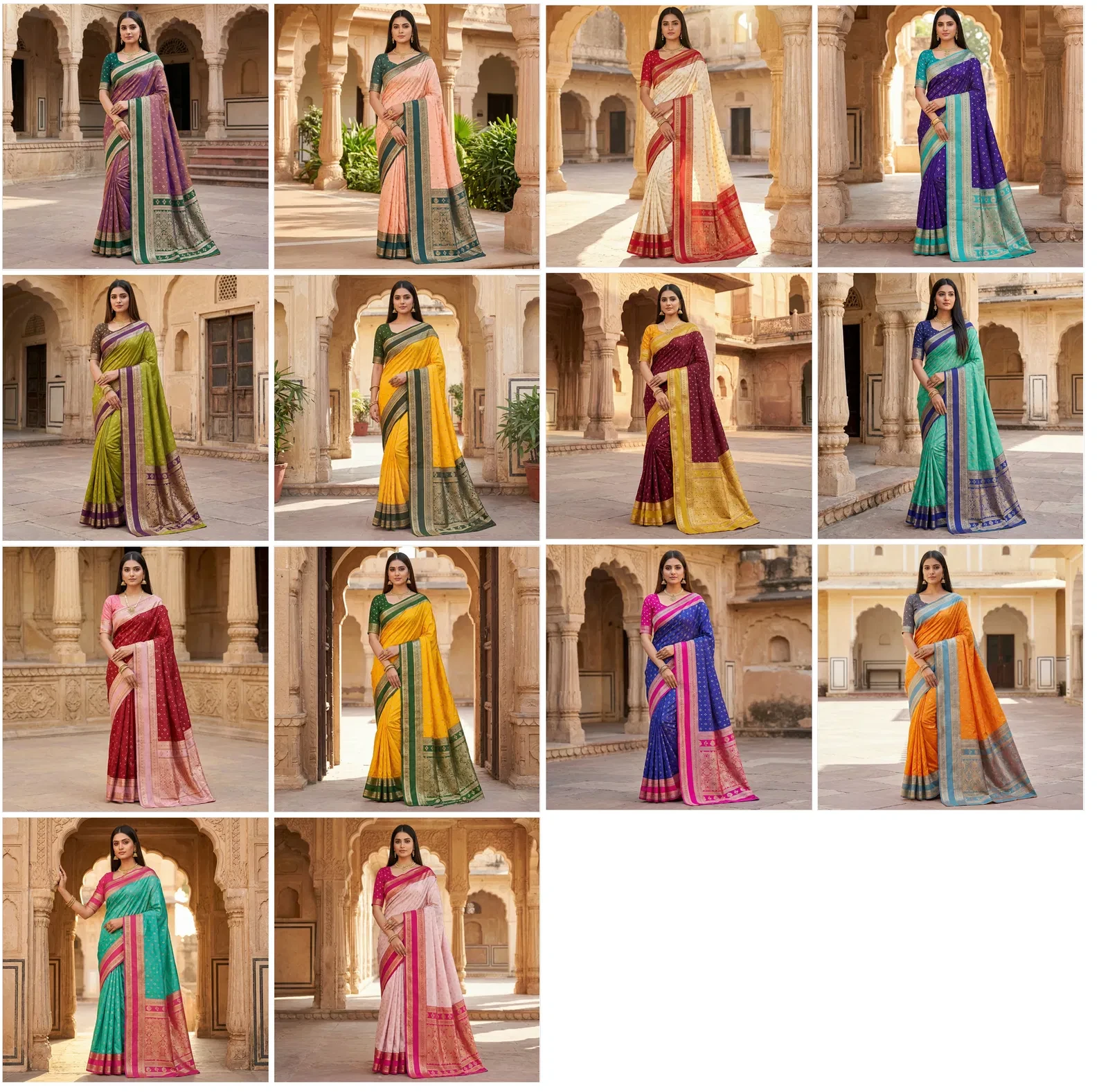 Mb 3326 Banarasi Silk Zari Weaving Traditional Saree Collection