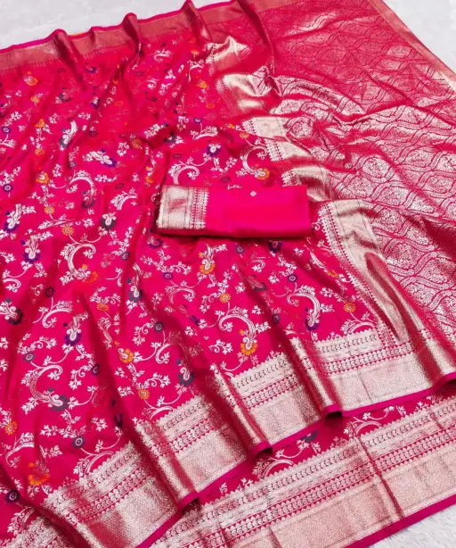 Mb 548 Soft Banarasi Silk Zari Weaving Saree Collection