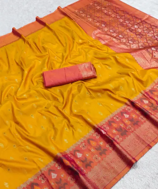 Mb 6140 Pochampalli Silk Blend Ikkat Saree Collection
