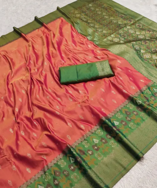 Mb 6140 Pochampalli Silk Blend Ikkat Saree Collection