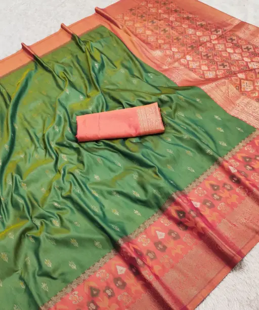 Mb 6140 Pochampalli Silk Blend Ikkat Saree Collection