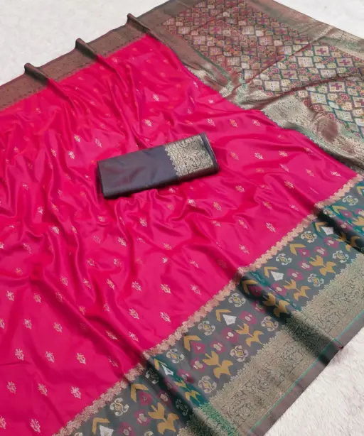 Mb 6140 Pochampalli Silk Blend Ikkat Saree Collection